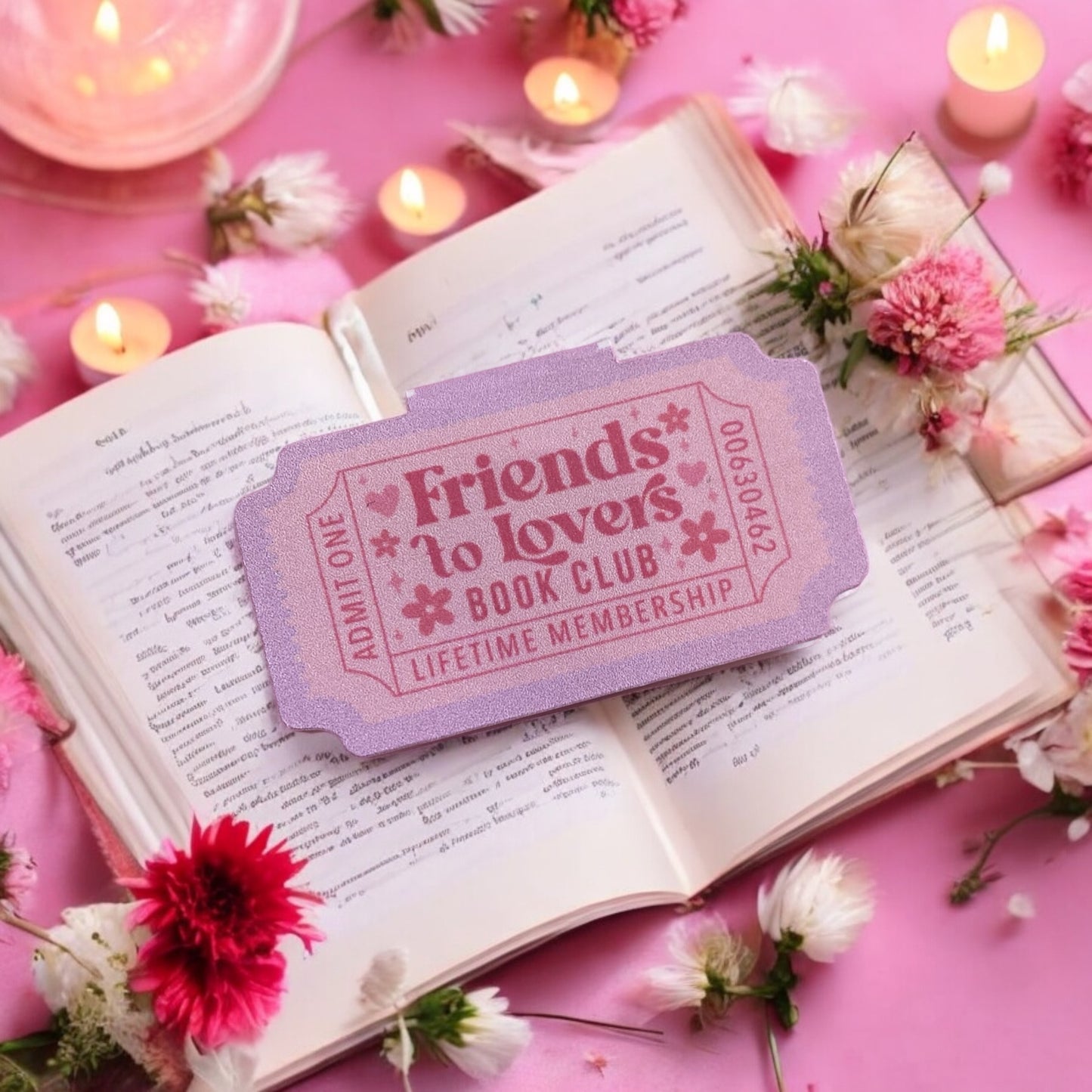 Friends to Lovers book club Romance Trope Bookmark Magnet, book club, bookmark, book lover, romance book, best friends, slow burn, romance books
