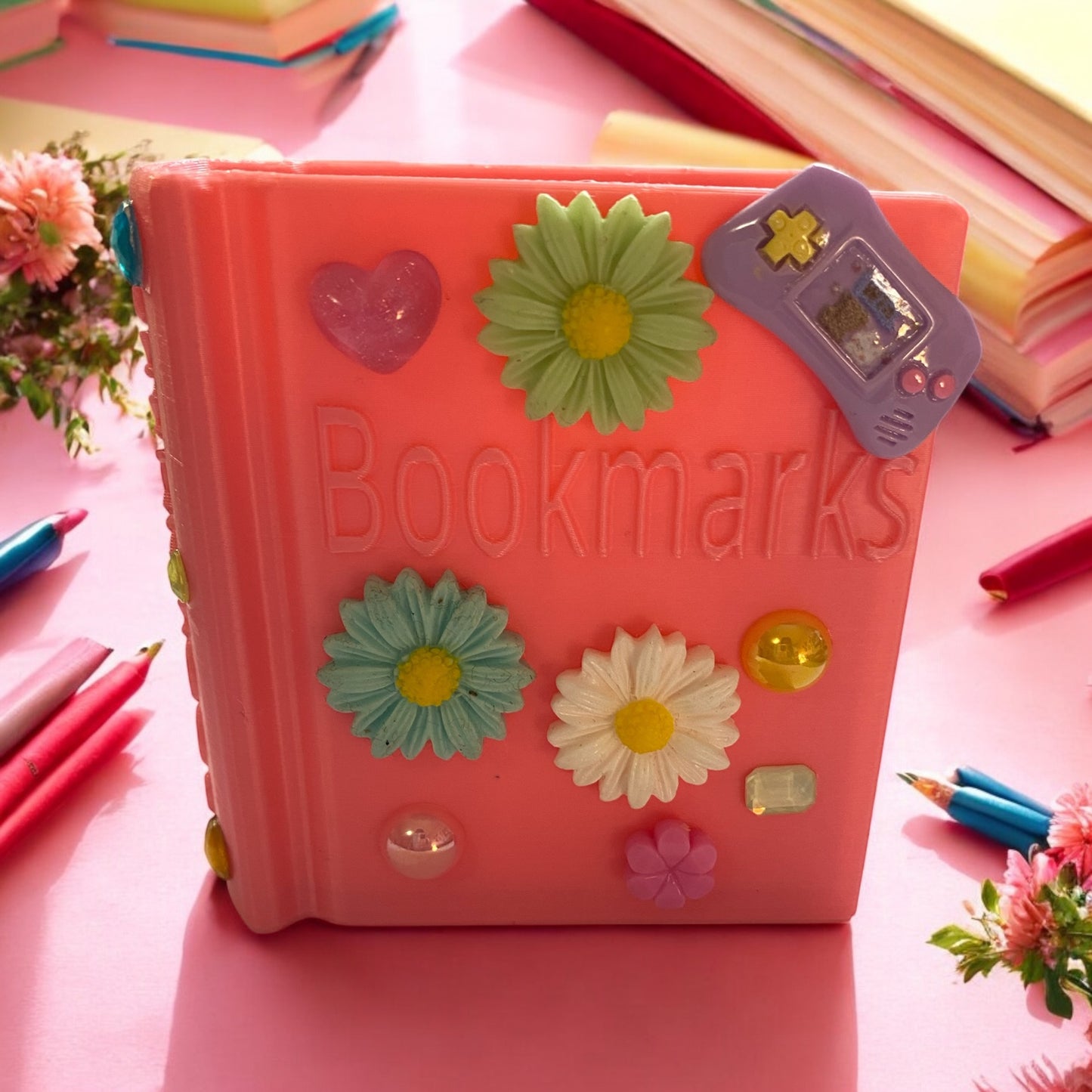 Pretty in Pink Bedazzled Bookmark Holder