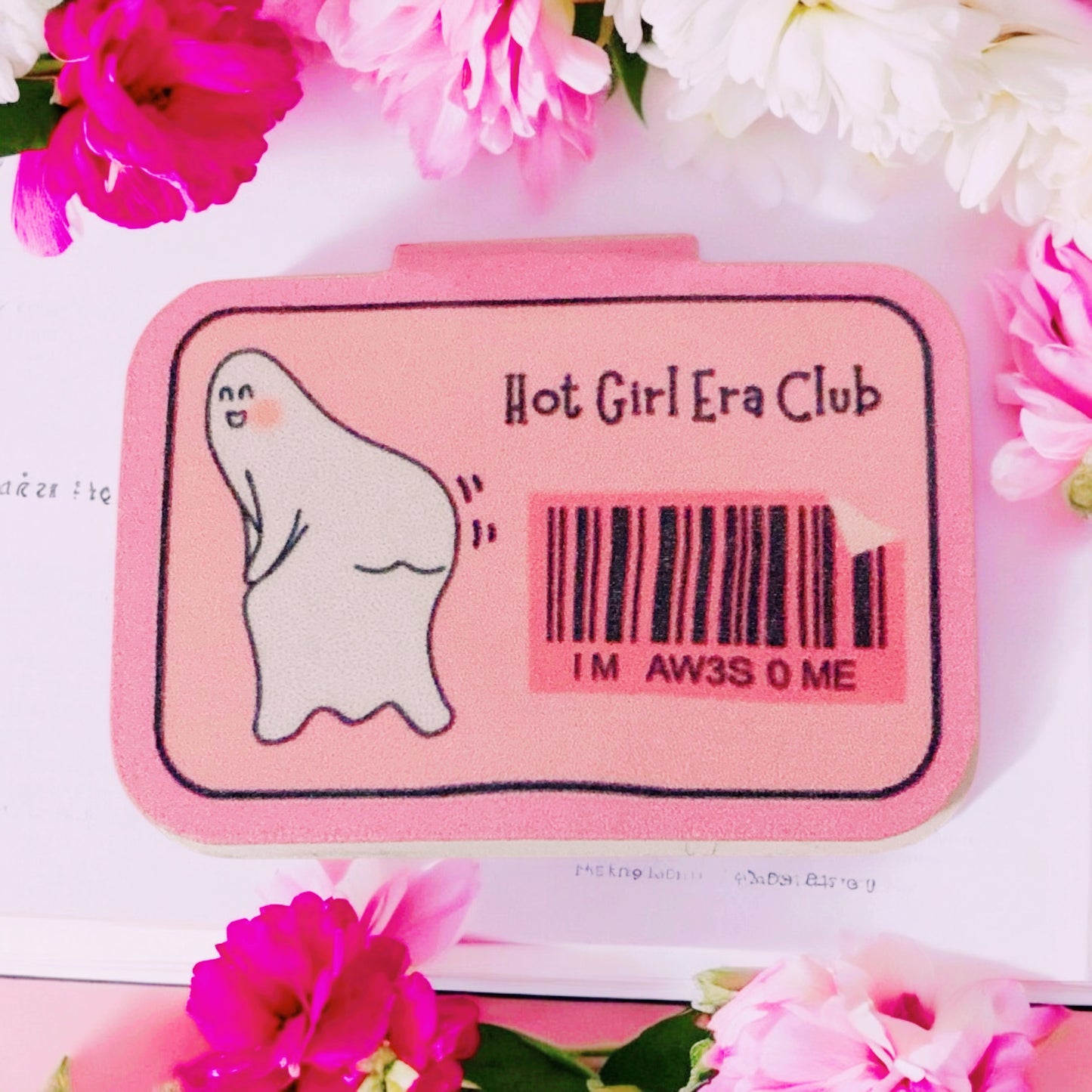 Cute twerking Ghost Bookmark Magnet, Hot Girl Era Club, funny meme, women power