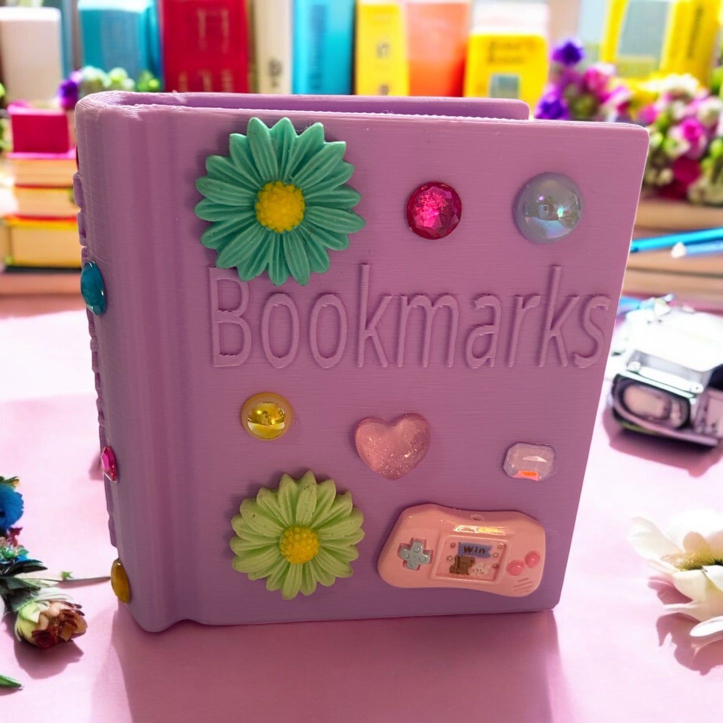 Purple Bedazzled Bookmark Holder