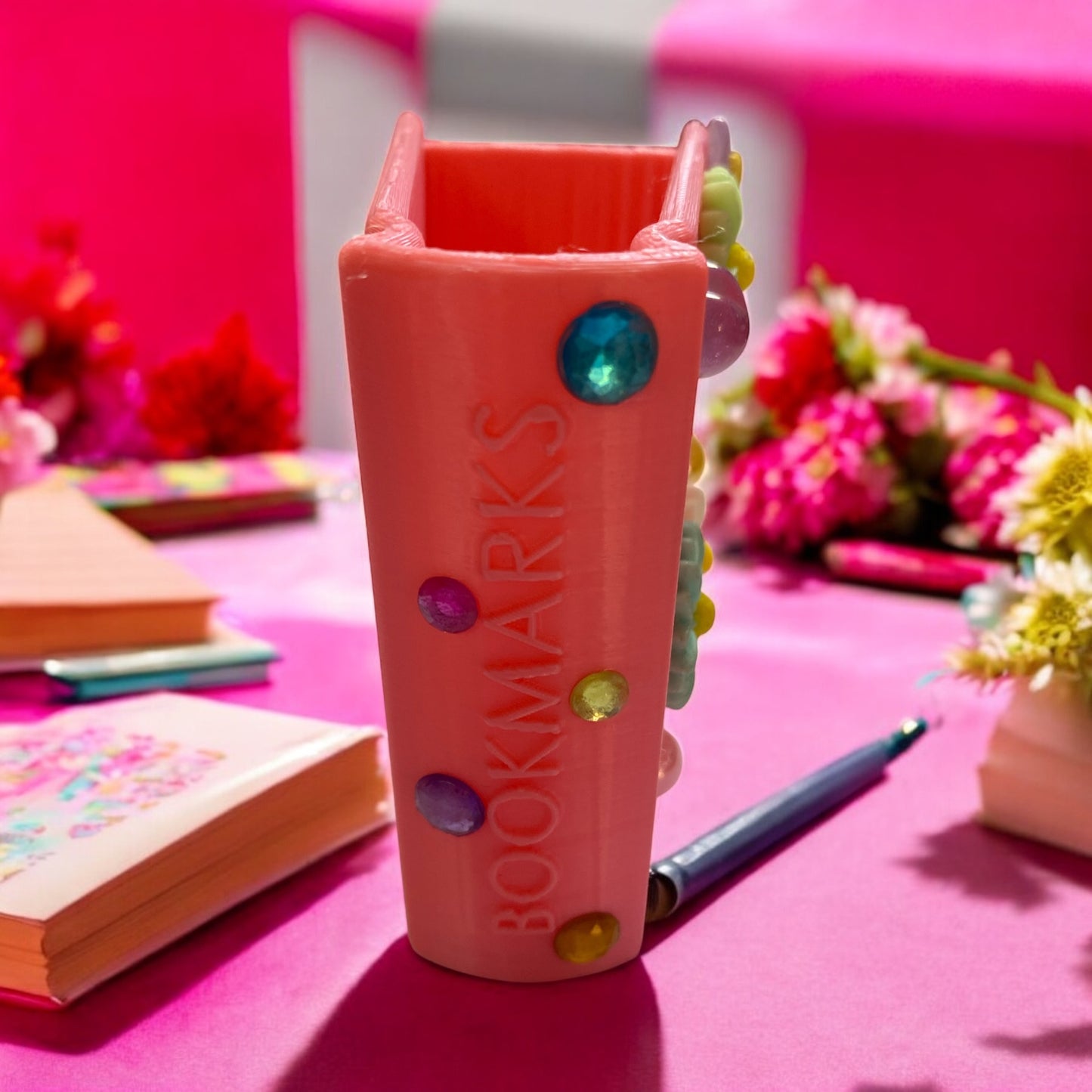 Pretty in Pink Bedazzled Bookmark Holder