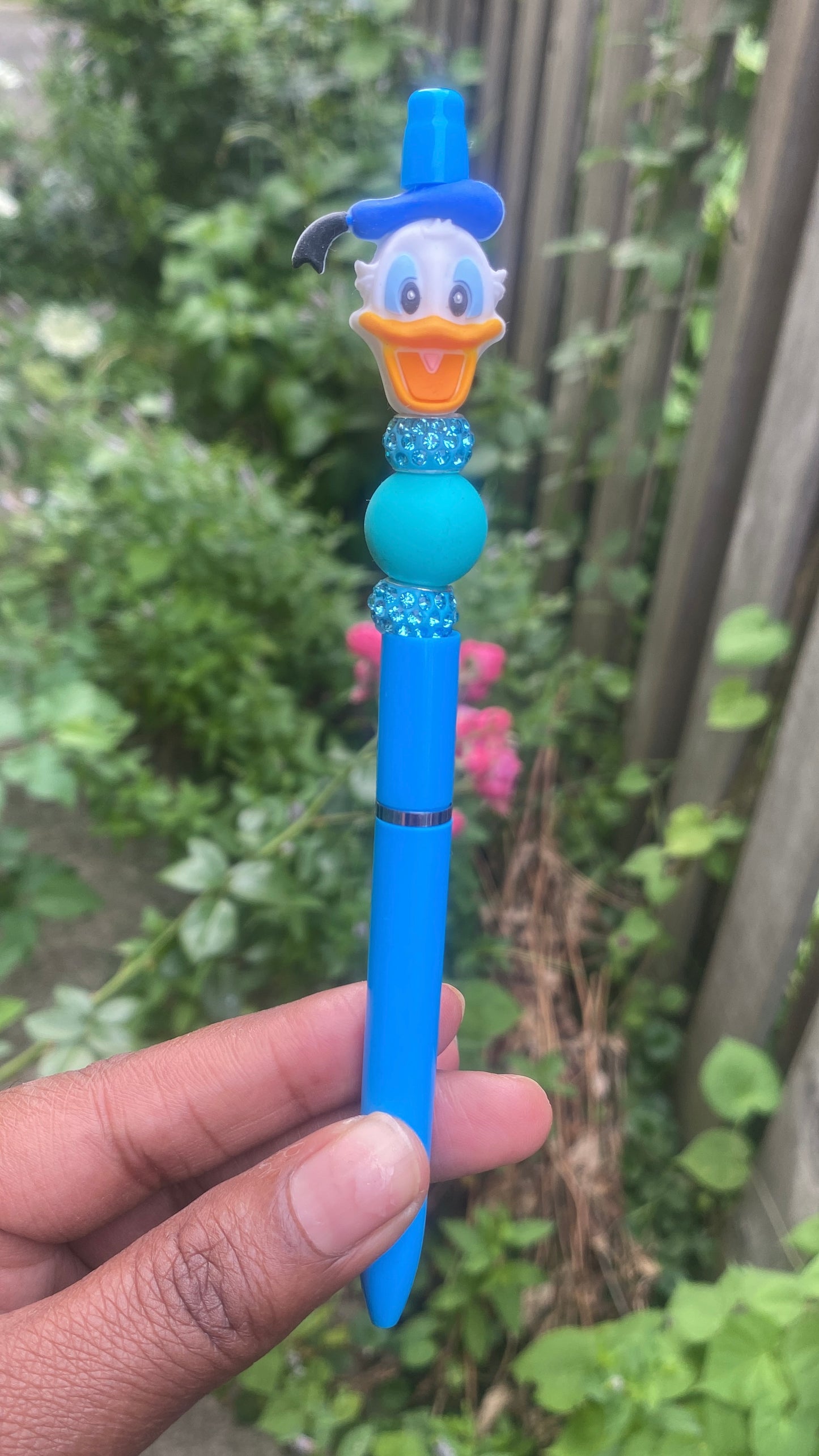 Duck Beaded Pen Blue, Donald