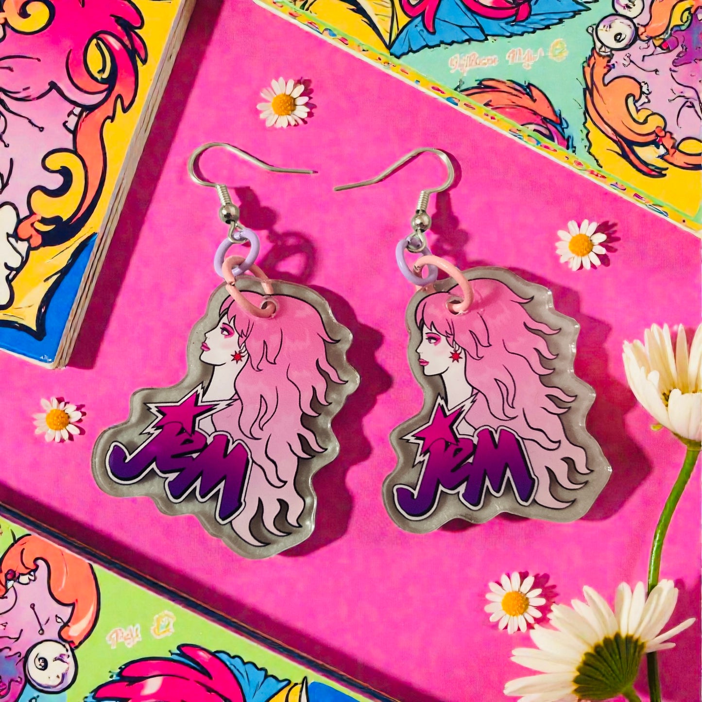 Jem Acrylic Earrings