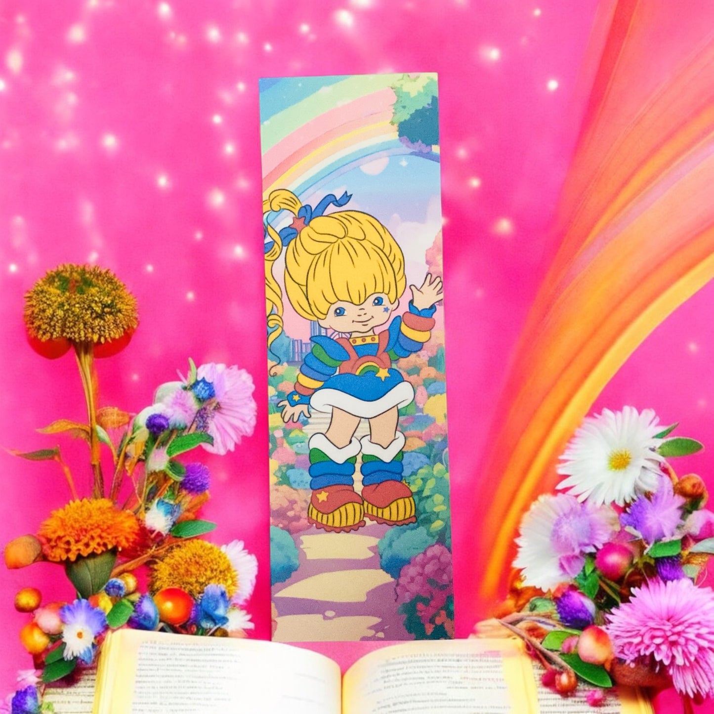 Laminated 80s 90s Childhood Cartoon, Strong Female, warrior, Animated characters, Rainbow girl