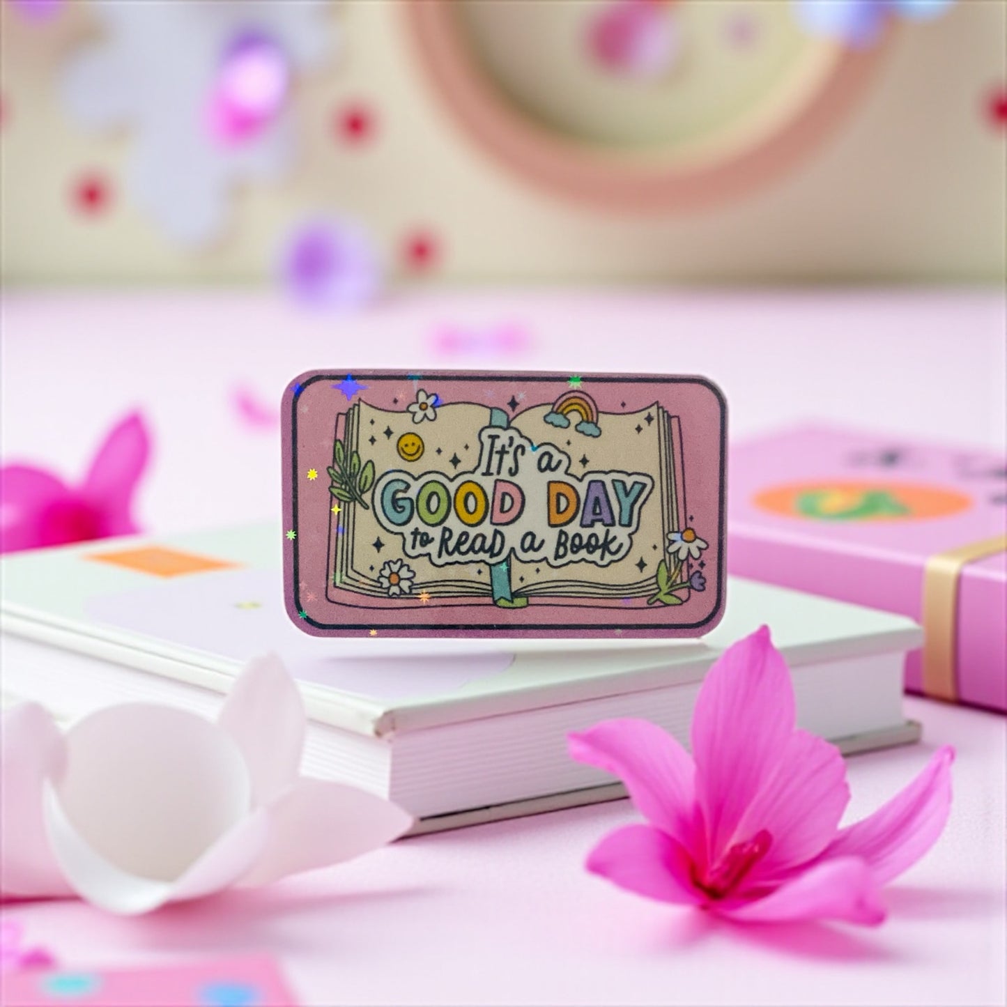 It’s a good day to read a book sticker, Bookworm,Bookish Birthday gift, bookish sticker