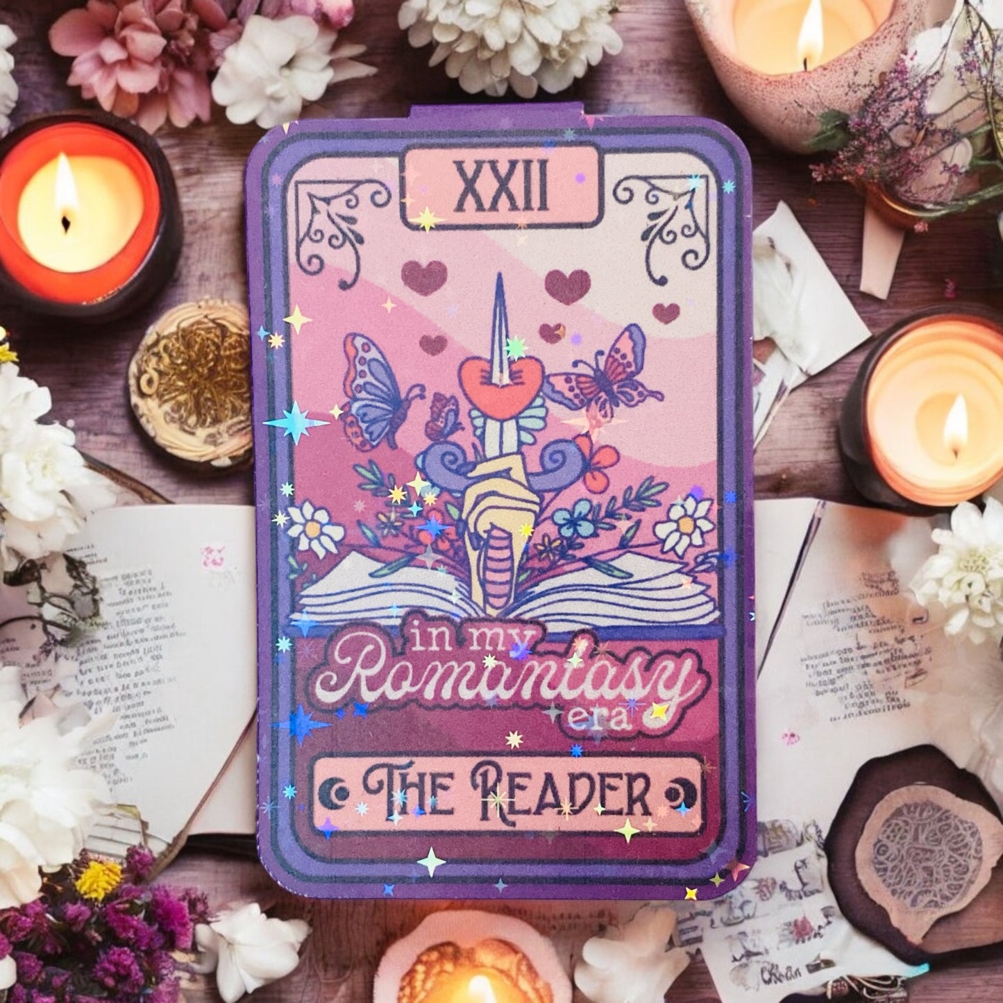 “In my Romantasy era” The reader tarot card Bookmark Magnet, book club, bookmark, book lover, romance book, best friends, slow burn