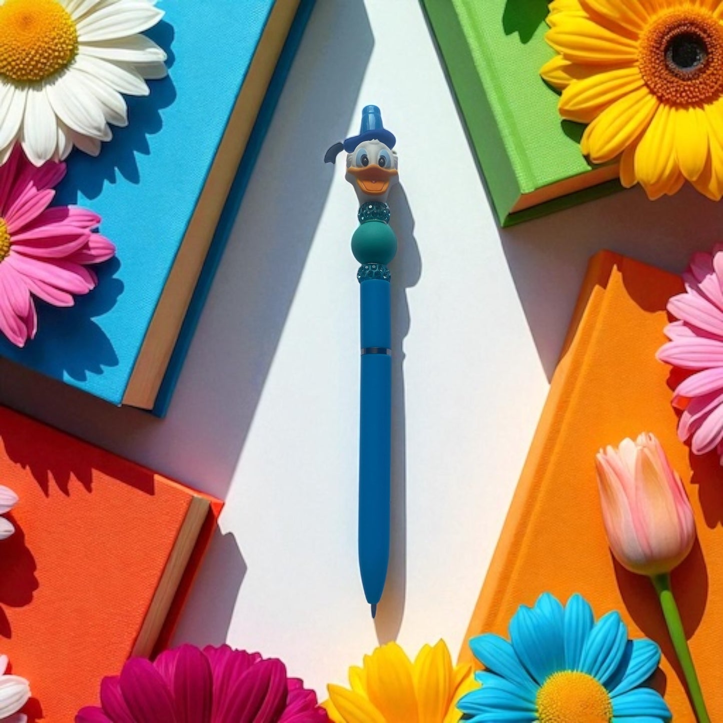 Duck Beaded Pen Blue, Donald
