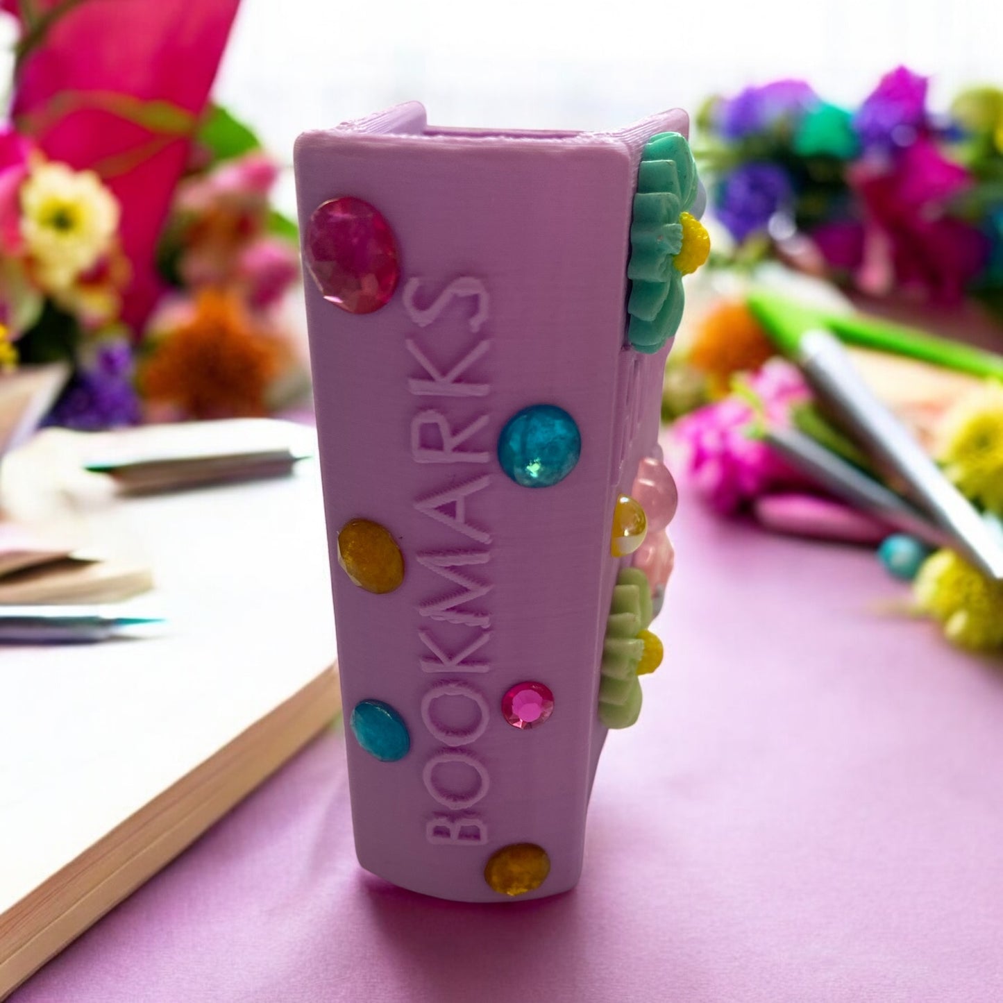 Purple Bedazzled Bookmark Holder
