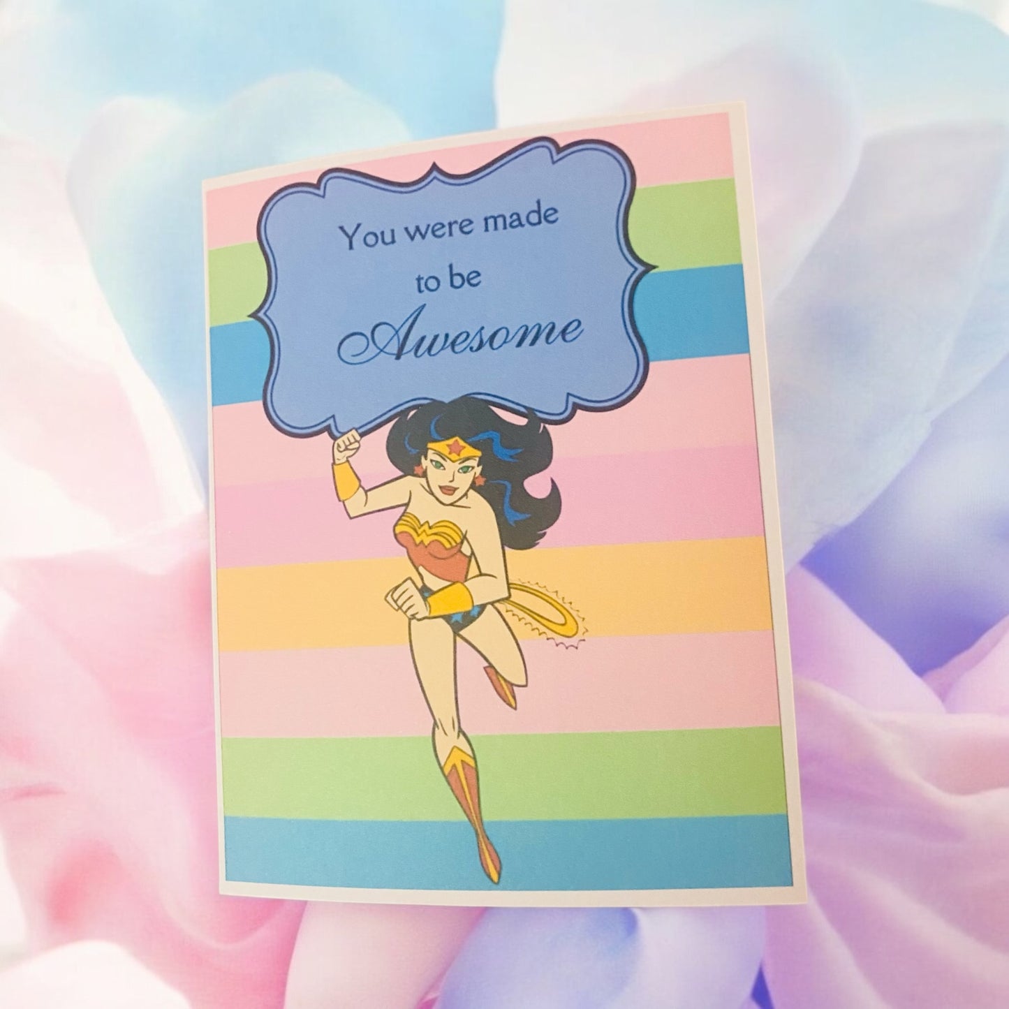 You were made to be Awesome, Strong Women Affirmation Cards, Cards for sister, mother, best friend, Aunt, Teacher, Women Empowerment, Women Power, 80s, Nostalgia