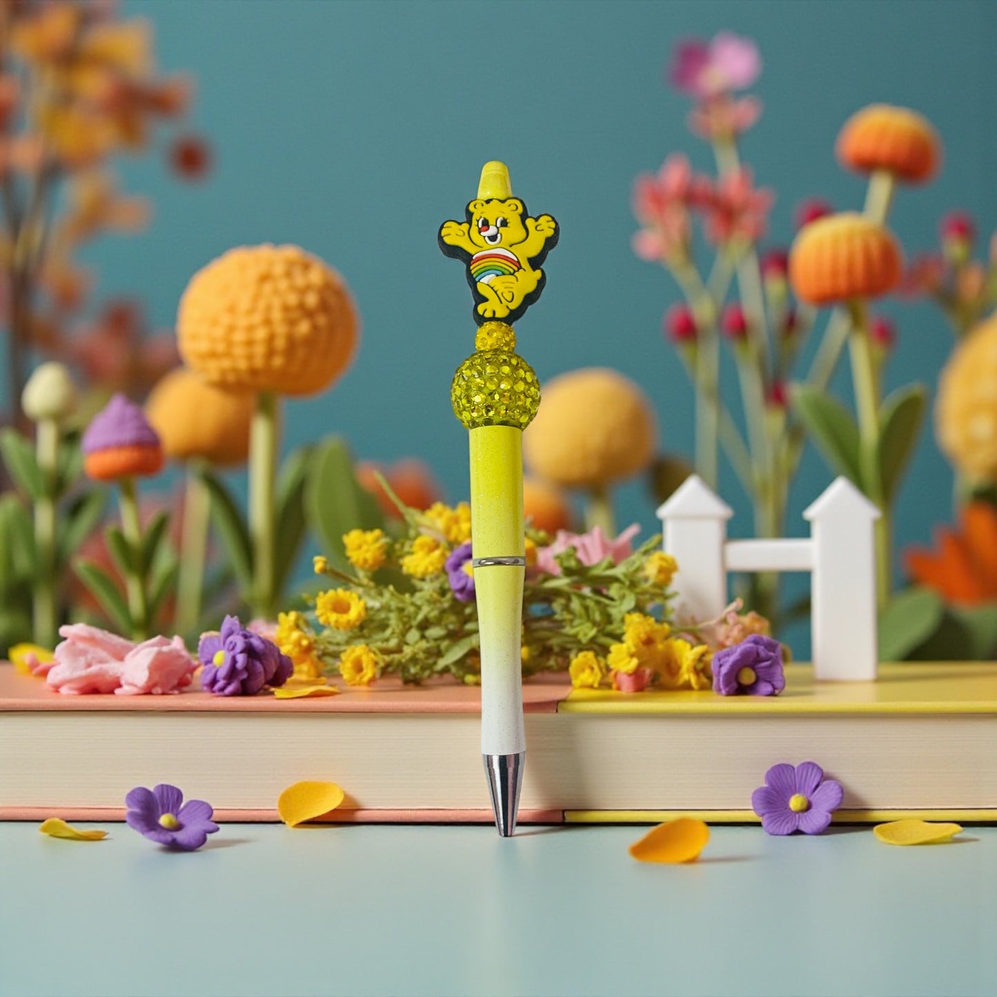 Rainbow Bear Sprinkle Pen, Care, Yellow Bear
