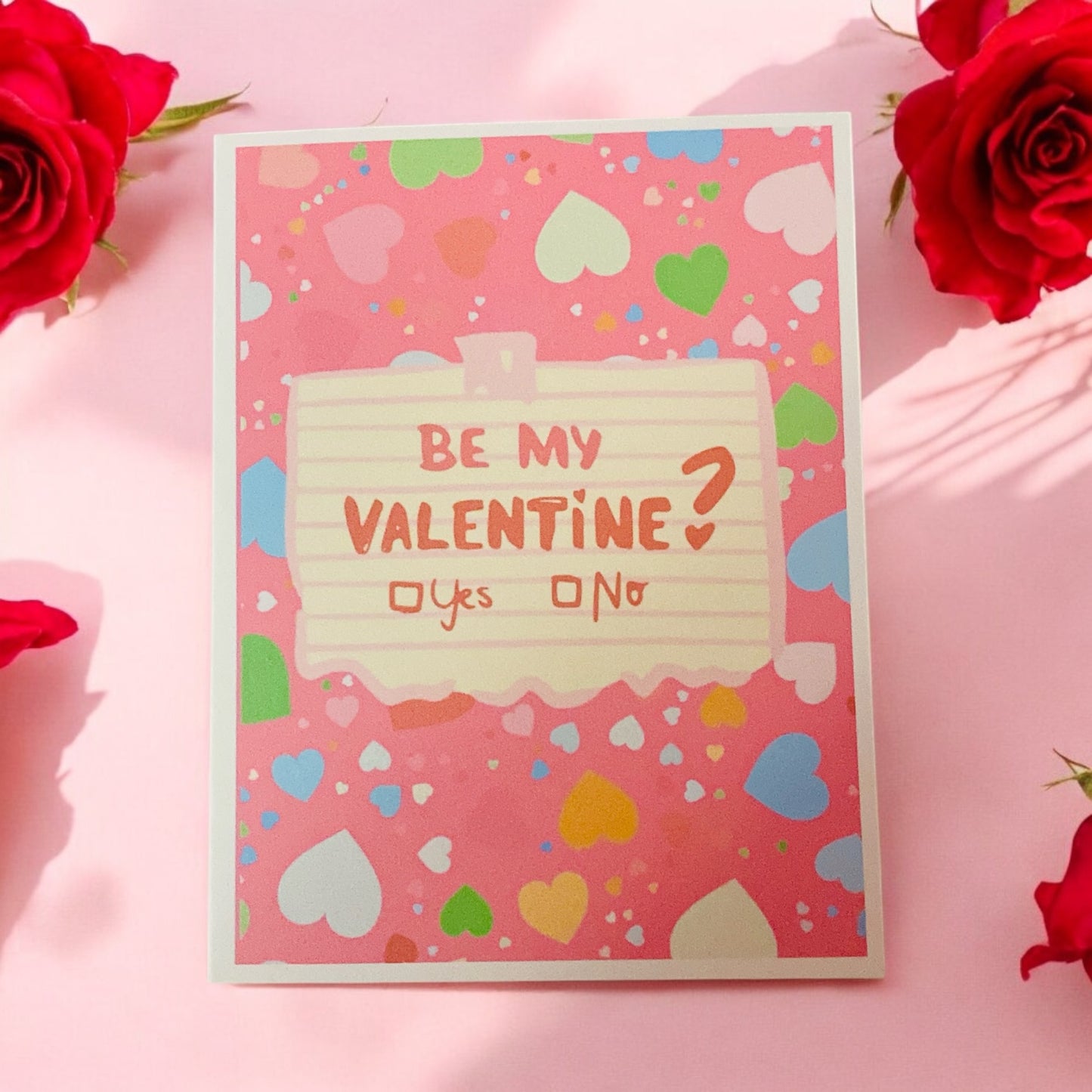 “Be my Valentine” hearts card perfect for valentines, Romance card, card for him, card for her, boy friend card, girl friend card