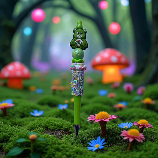 Rainbow Bear Sprinkle Pen, Care, Green Bear, Care bear