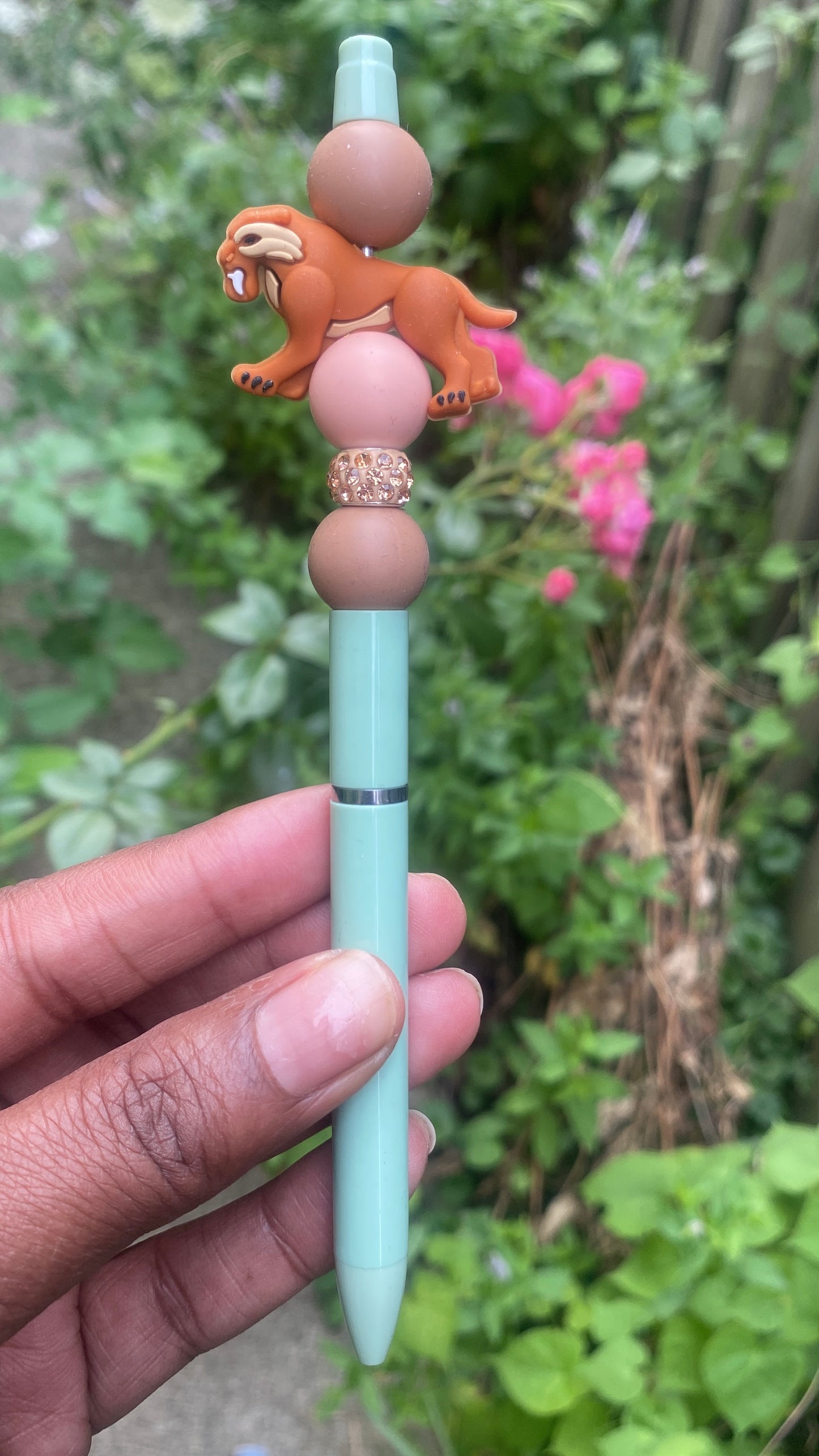 Diego Beaded Pen Blue, Madagascar