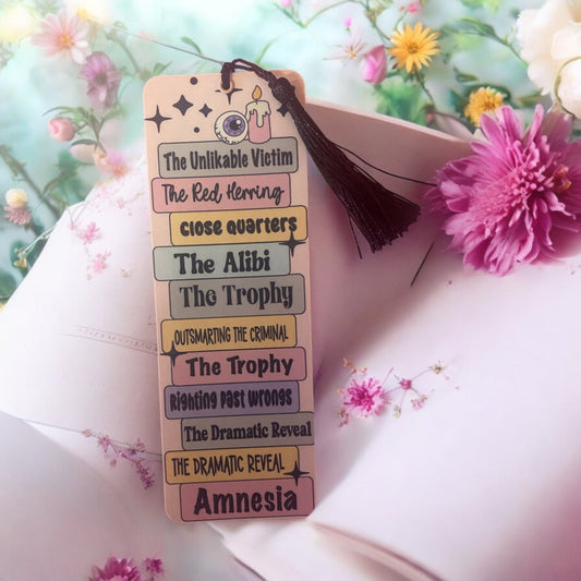 Mystery Trope Bookmark Magnet, book club, bookmark, book lover,