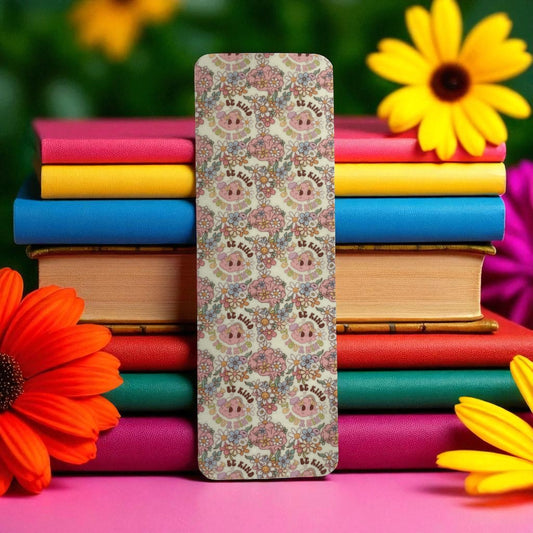 “Be kind to your mind” bookmark, Affirmation reminder, mental health, self-love, pink