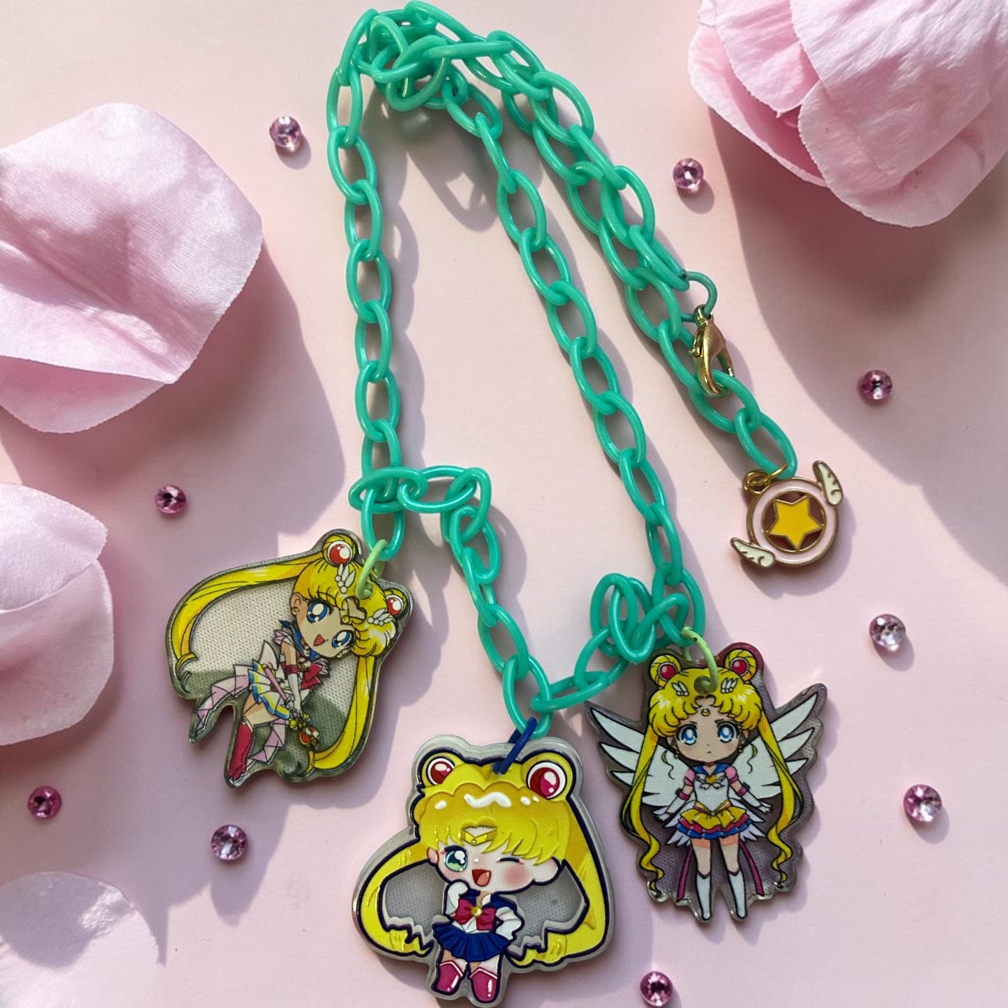 Sailor Moon Necklace, Moonie, Usagi, Serena