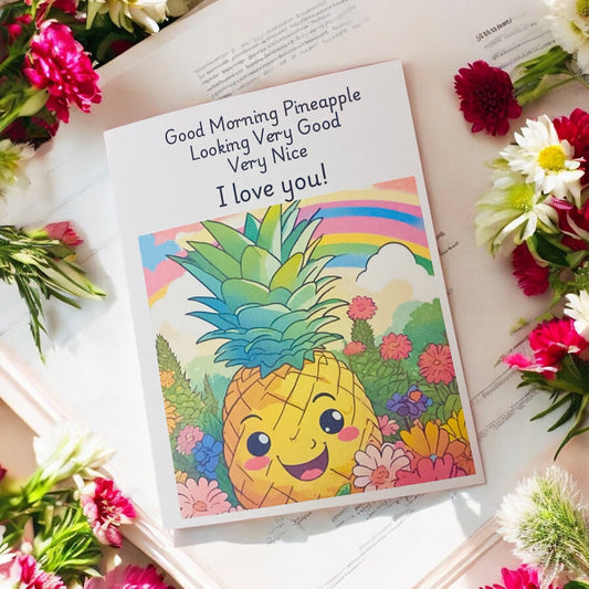 Indian Birthday Cards Indian Anniversary Card Punjabi Birthday Desi Birthday Card Personalised Indian Valentines Card Good Morning Pineapple I love you