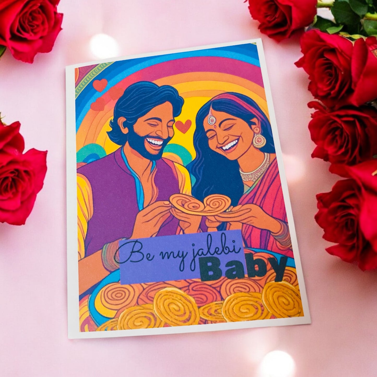 “Be my jalebi baby ” Indian Cards Indian, Anniversary Card, Punjabi,Birthday, Desi Birthday Card Personalised Indian,Valentines Card, romance card, cards for him, cards for her
