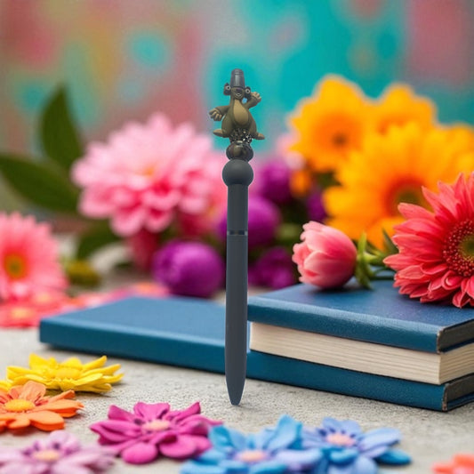 Sid Beaded Pen Grey Madagascar
