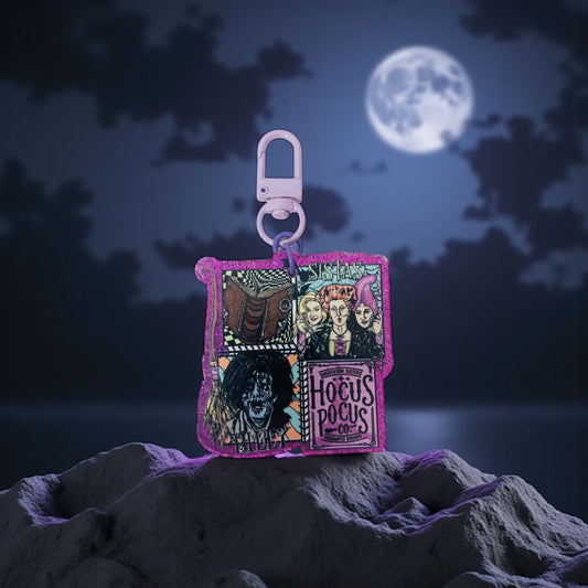 Witches key chain, bag charm,purse tag & friends, junk journaling, keychain, 80s, 90s, vintage era, nostalgia, Besties, best friend, keychain, tv show, Hocus Pocus