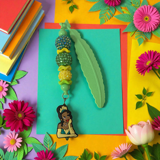 Princess Charm Bookmark, POC, Bookmark, Bookish Merch, Gift for bestie, sister, mother, Woman of colour, Tiana
