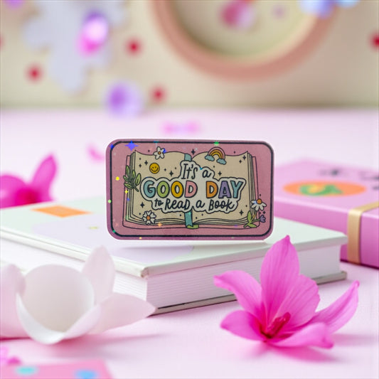 It’s a good day to read a book sticker, Bookworm,Bookish Birthday gift, bookish sticker