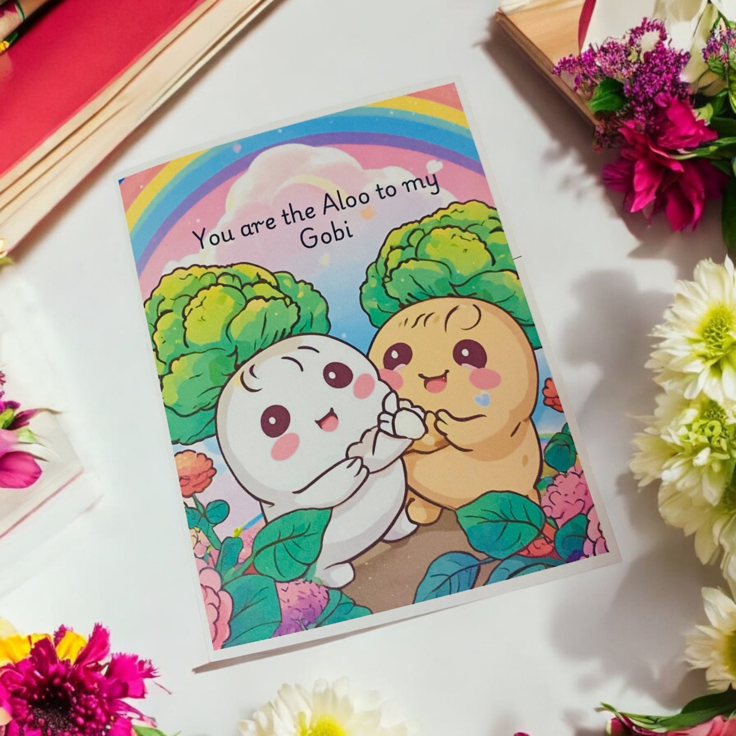 “You are the Aloo to my gobi ” Indian Cards Indian, Anniversary Card, Punjabi,Birthday, Desi Birthday Card Personalised Indian,Valentines Card, romance card, cards for him, cards for her
