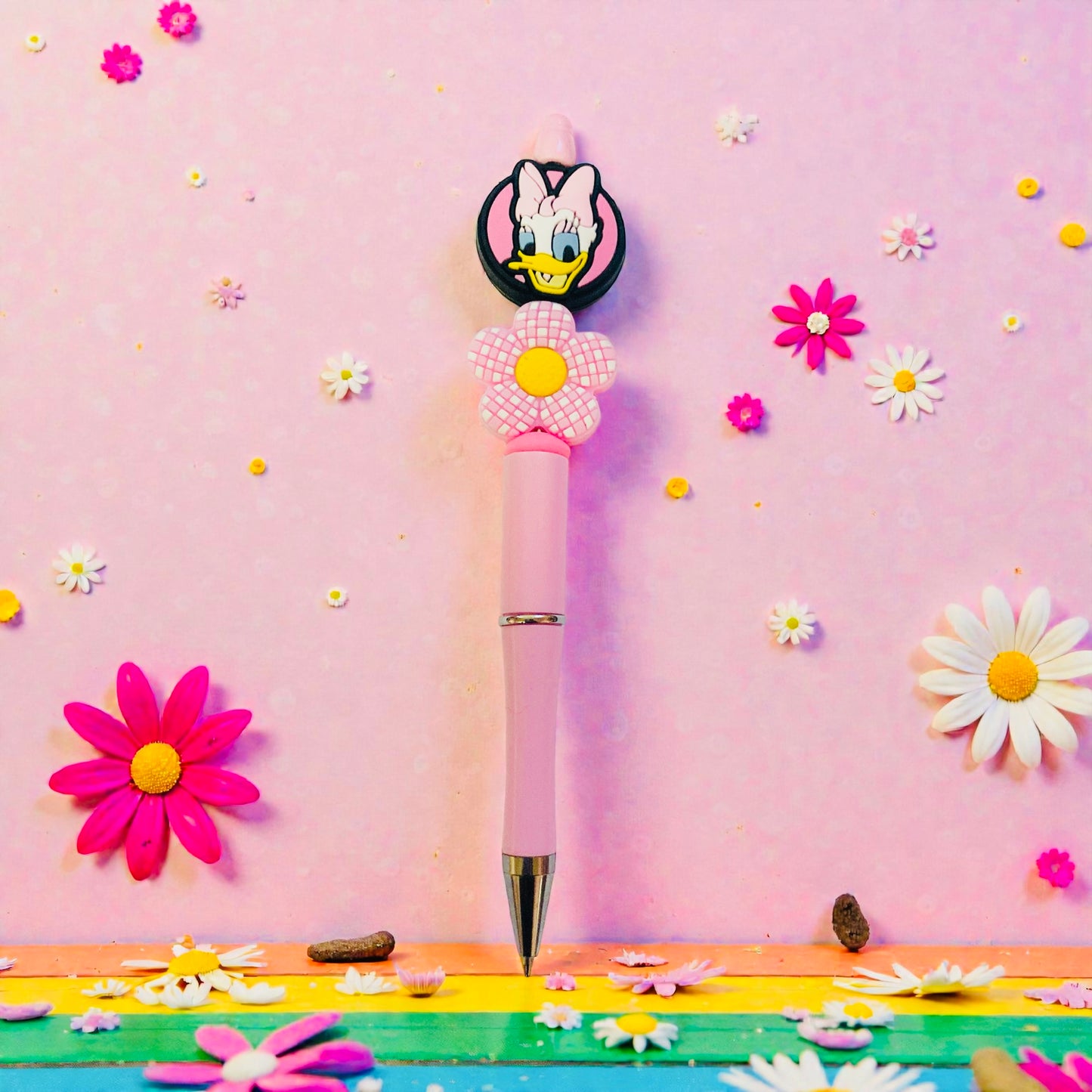 Daisy Beaded Duck Beaded Pen