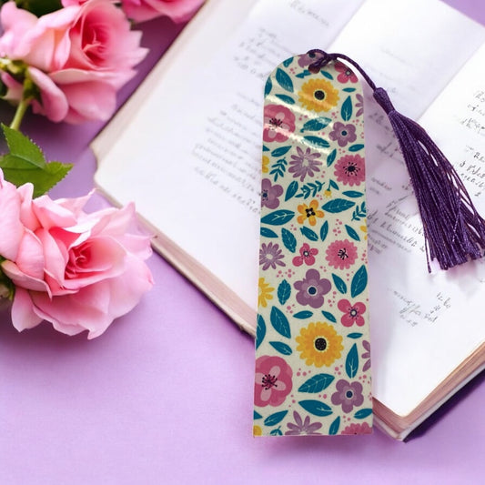 floral bookmark, flowers, romance lovers, Bookish Gift Ideas