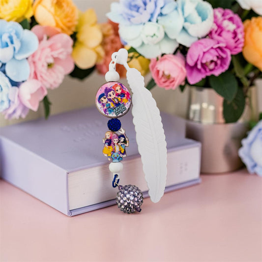 Kpop Demon HuntersCharm Bookmark, Beaded bookmark