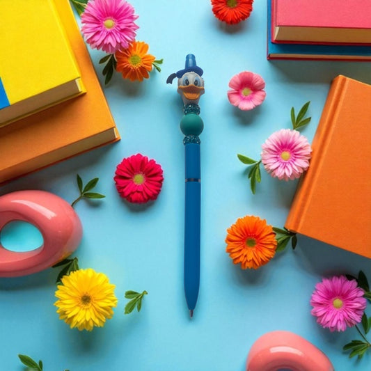 Duck Beaded Pen Blue, Donald