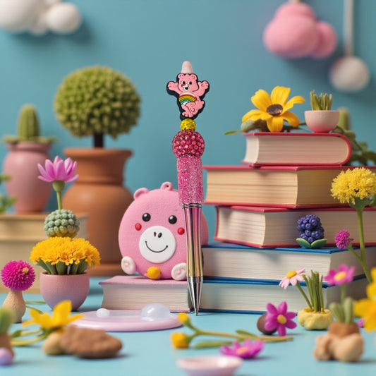 Rainbow Bear Sprinkle Pen, Care, Pink Bear,